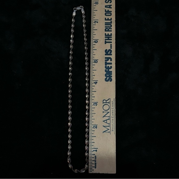 INTERGEM Vintage 925 Sterling Silver & Gold Two Tone Twisted Chain Necklace - Picture 6 of 8